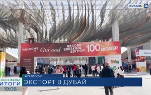 центр поддержки экспорта организовал стенд Краснодарского края на выставке в Дубае - фото - 1