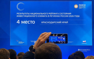 краснодарский край занял четвертое место в рейтинге инвестклимата России - фото - 1